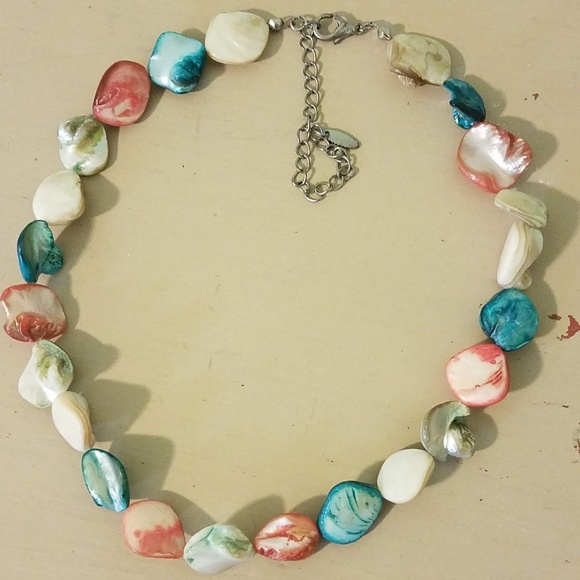 Multicolored Shell Necklace - Picture 1 of 6